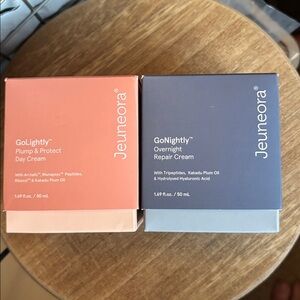 Jeuneora GoLightly Plump & Protect Day Cream and Overnight cream set of 2